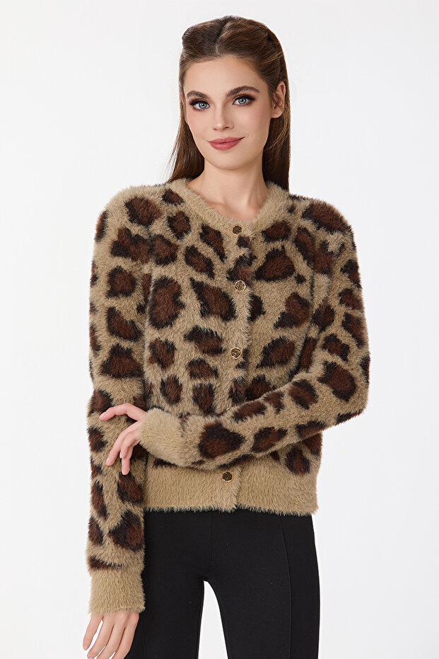 جاكيت فرو بنقشة الفهد - 8