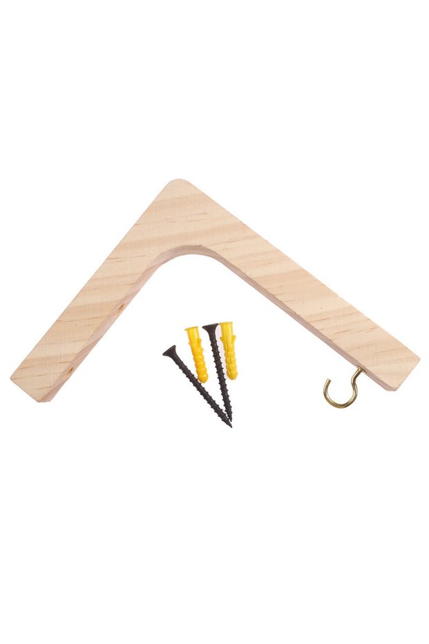 Style A 1Pc Natural Wood Wall Plant Hangers Hanging Flower Pot Hook Nordic Flower Bracket for Lanter