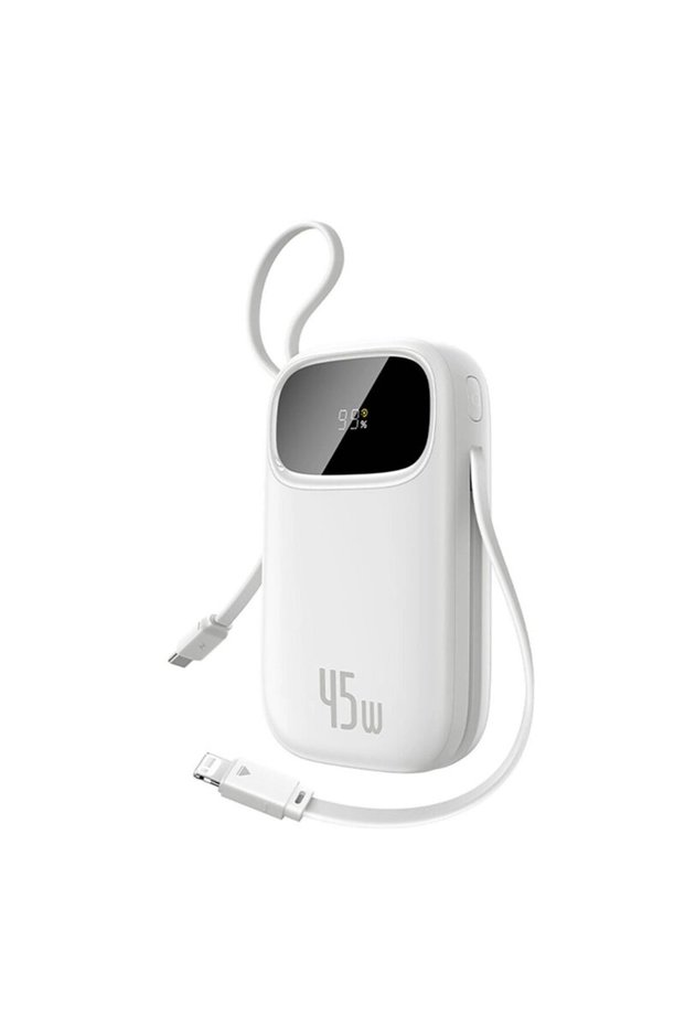 Baterie externă USB, Tip-C, 20000mAh Baseus, Alb