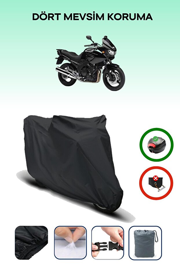 Black Rear Bag Compatible Yamaha Tdm 900 Compatible Motorcycle Tarpaulin Motor Cover