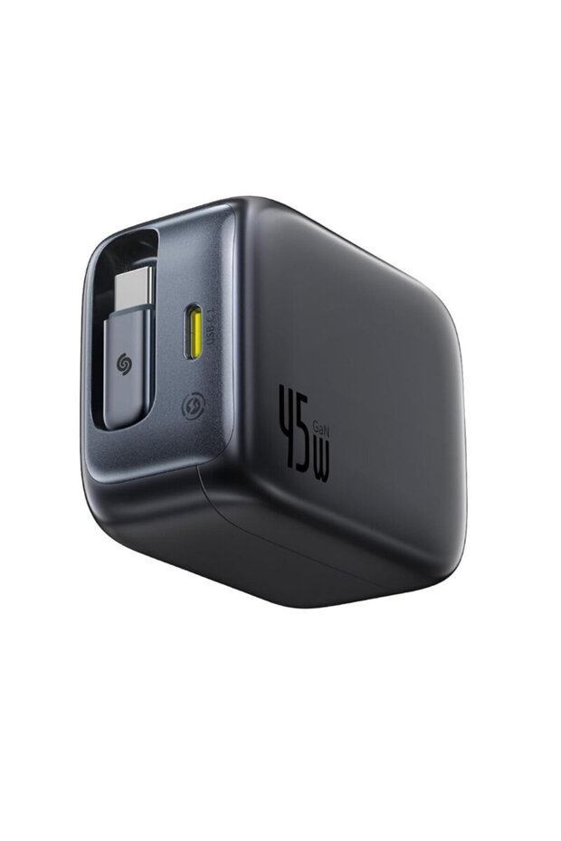 Type-C Charger with Retractable Cable 45W, - 2