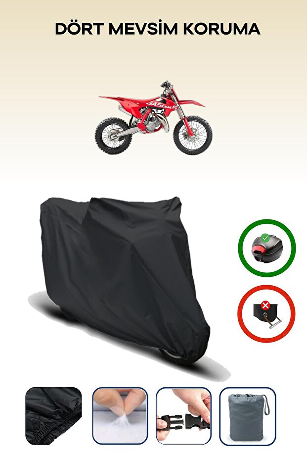 Black Rear Bag Compatible Gas Gas Mc 85 Compatible Motorcycle Canvas Motor Cover