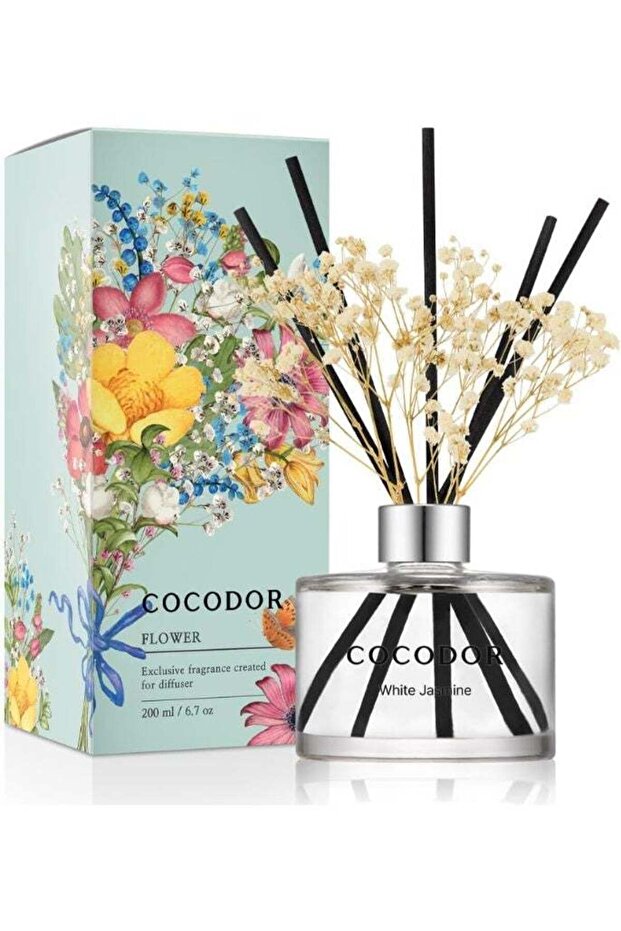 Flower Reed Diffuser - White Jasmine - 6.7oz (200ml)