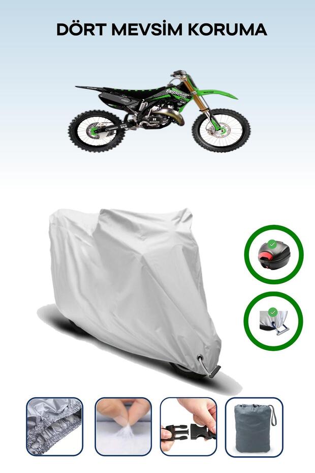 Gray Rear Bag and Lock Compatible Kawasaki Kx 125 Compatible Engine Cover