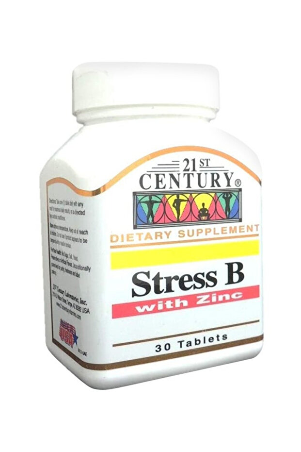 Stress B With Zinc Dietary Supplement Tablets, 30S