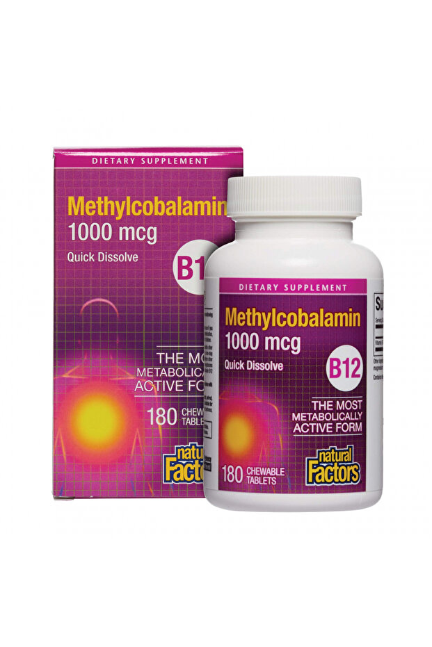 B12 Methylcobalamin 1000 Mcg, 180 Tablets