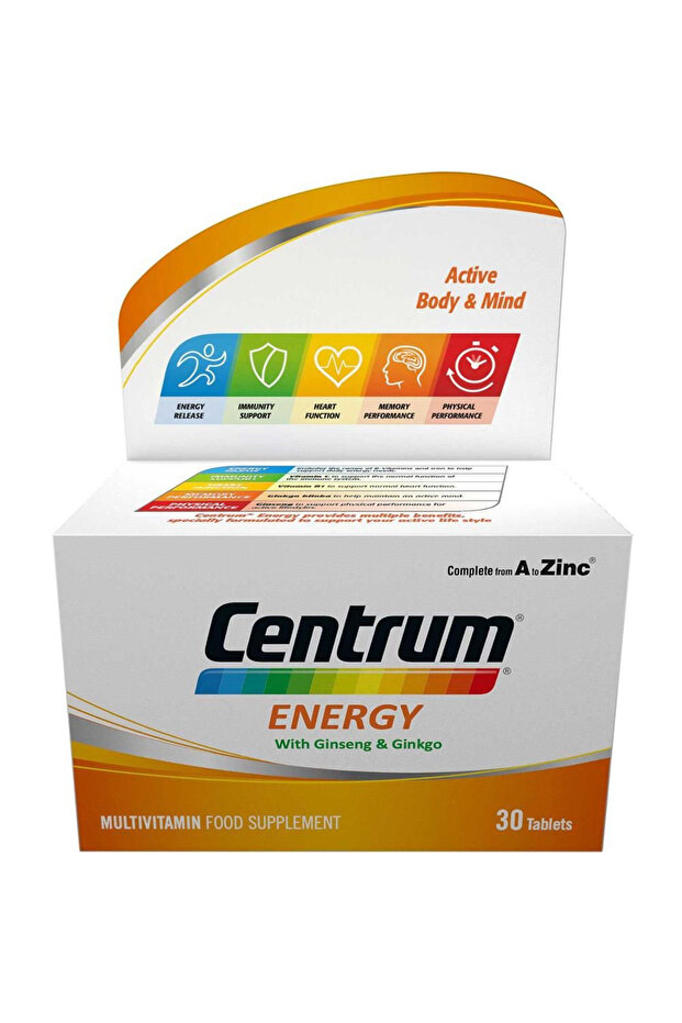 Energy Multivitamin Tablets, 30 Pieces