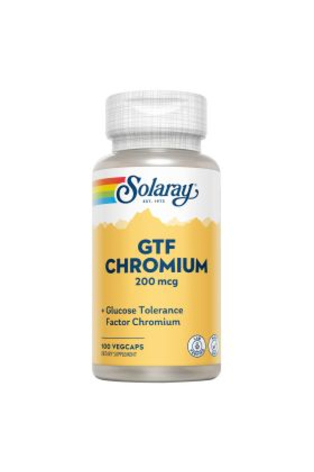 GTF Chromium 200 mcg Veg Capsules 100's