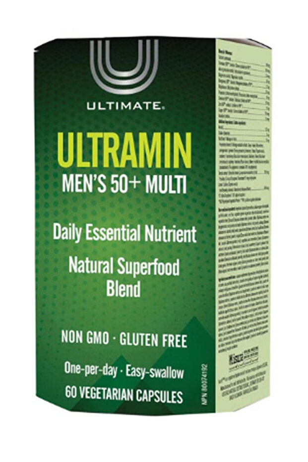 Ultramin Men's 50+ Multivitamin, 60S