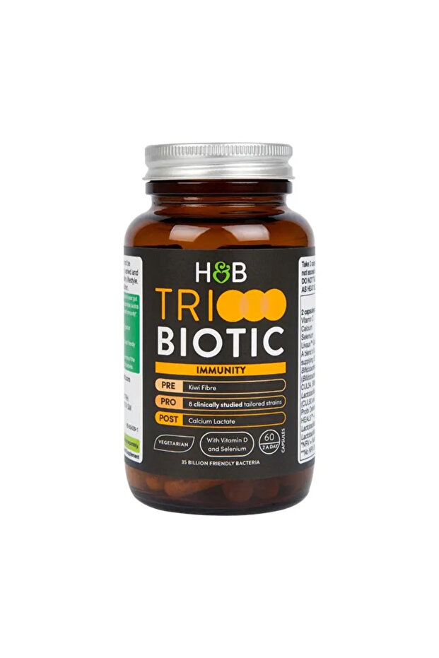 Tribiotic Immunity Capsules, Prebiotic & Probiotic Supplement, Pack of 60's