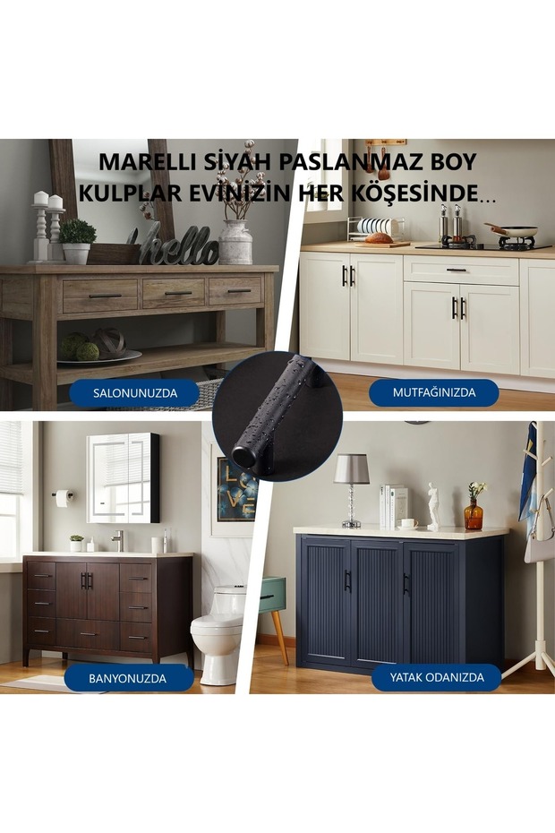 ÇEKME KOL PULL MODEL ALUMİNYUM ŞIK SÜRME KAPI KOLU (ÇEKMESİ) - 3