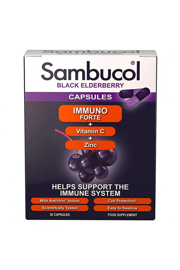 Immuno Forte Capsules With Vitamin C & Zinc For Immunity, Pack of 30's
