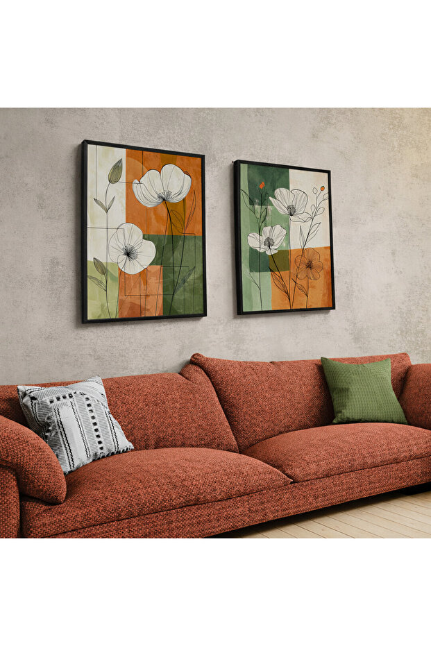 2 Parça Çerçeveli Tablo Seti - 2