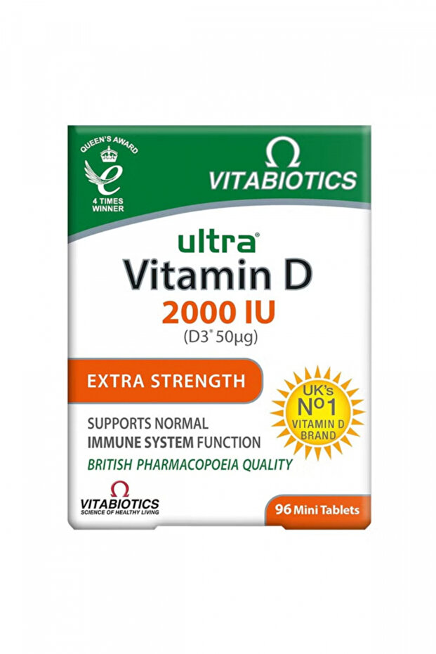 Ultra Vitamin D3 2000 Iu Tablets , 96 Count