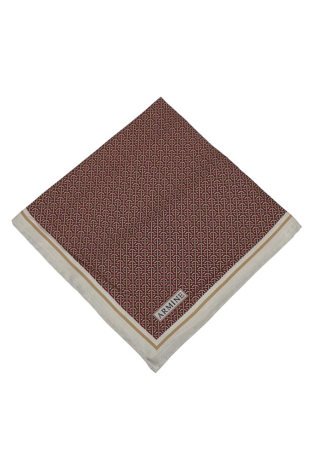 Silk Scarf Nostalgia - 8733-07 Burgundy Twill