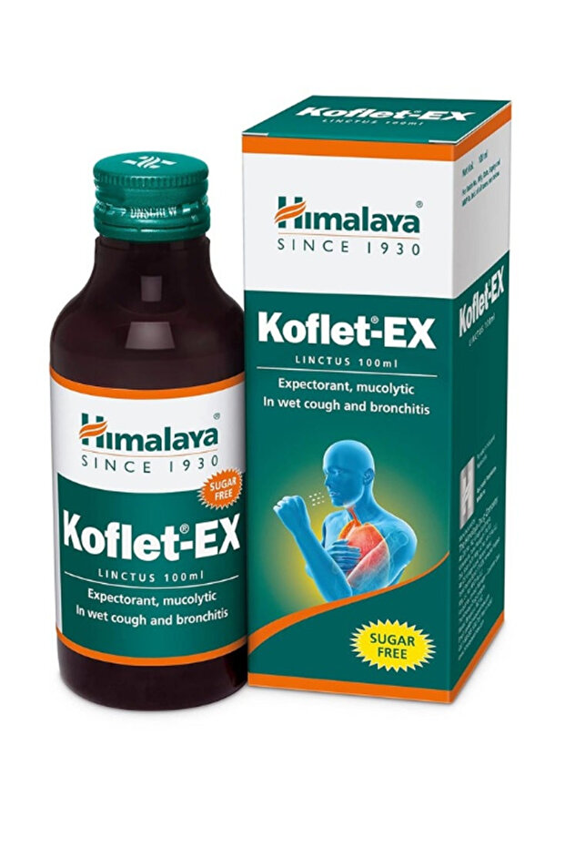 Koflet-Ex Syrup Soothes and Respiratory Irritation, 100 Ml