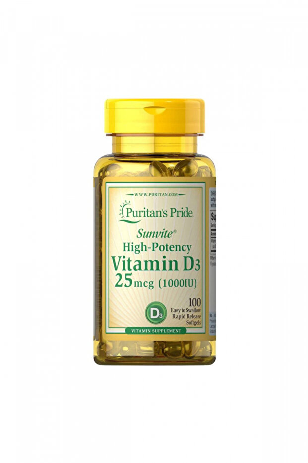 Vitamin D3 1000 Iu Softgels, 100 Count