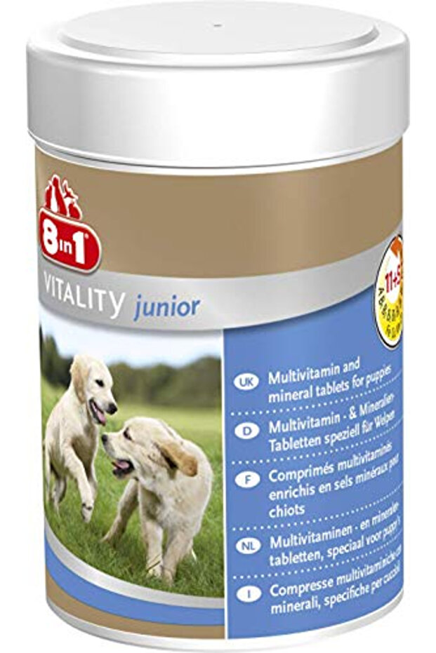 8-In-1 Multi Vitamin Tablets For Puppies, 185 Ml