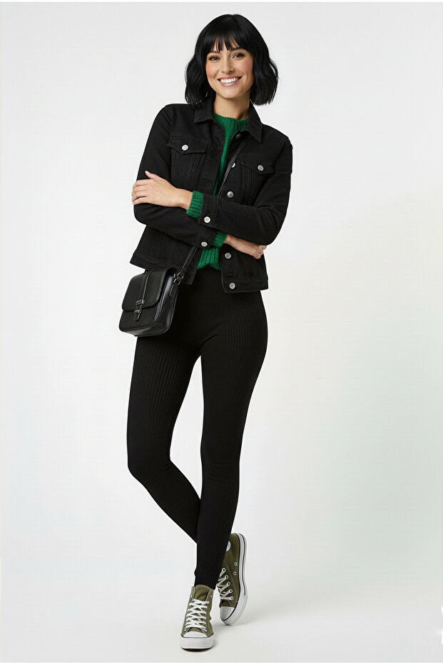 Kadın Triko Tayt - 2