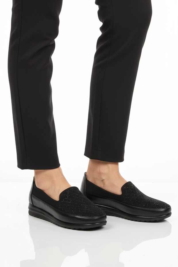 Black Gel Sole Anatomical Women's Casual Shoes 231-S Z