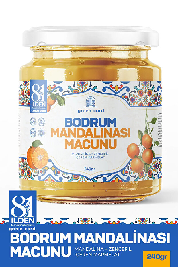 green card 81 İlden Bodrum Mandalina Macunu