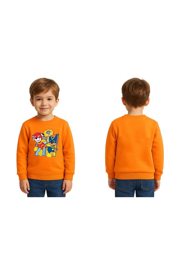 Unisex Pawpetrol Printed Children's Swaetshirt 3 Thread Raster