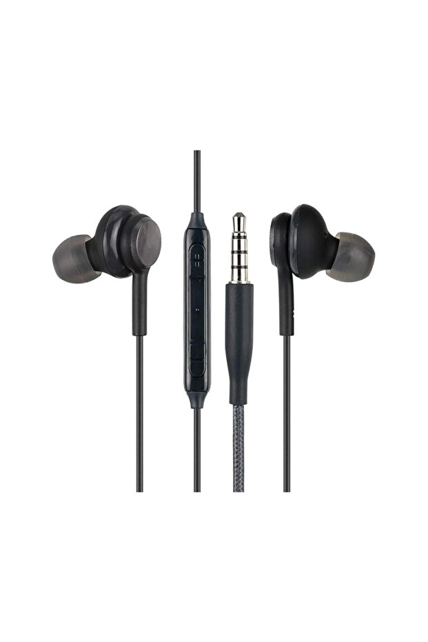 Braided Wire Stereo Bass Earphone with Microphone (3.5mm)