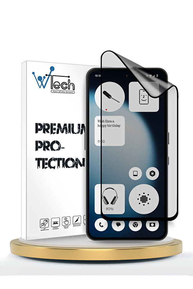 Nothing Phone (3a) Lite 5G 2025 Premium Nano Ceramic Full Glue Full Cover Matte Flexible Clear/Black