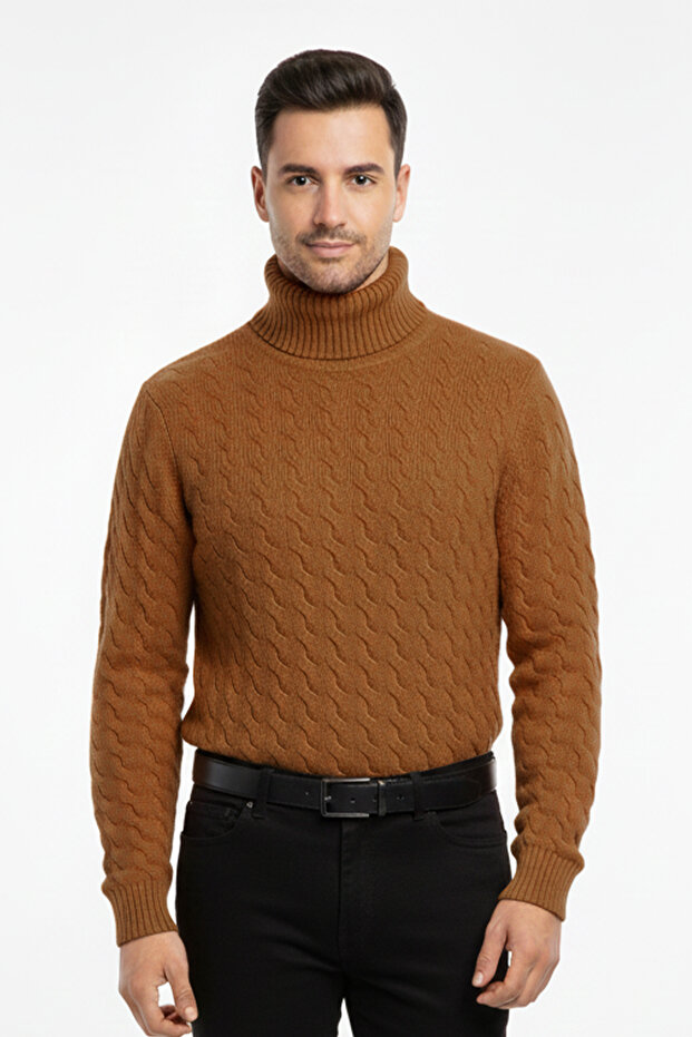 Erkek Balıkçı Yaka Kazak - 1