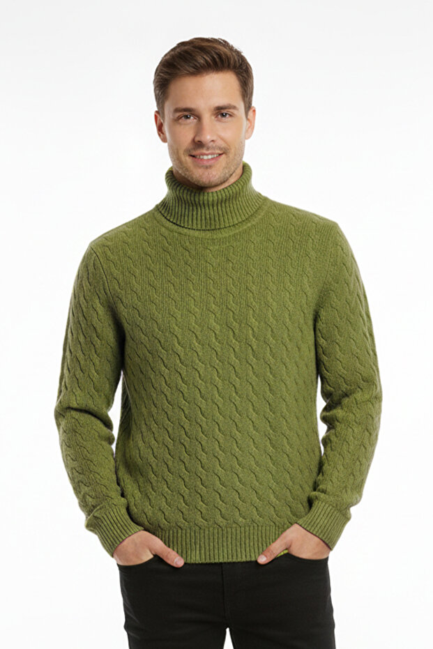 Erkek Balıkçı Yaka Kazak - 1