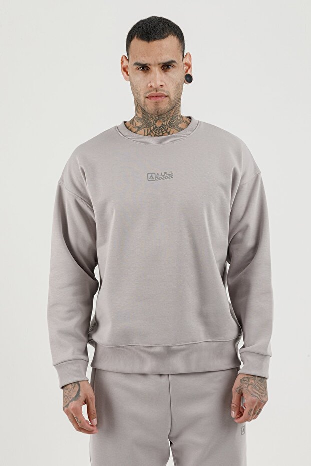 Border Fz.7 Men's Crew Neck Sweatshirt Gray