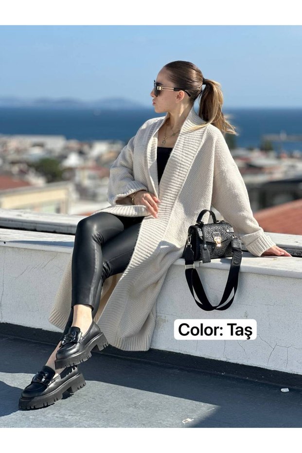 Oversized Cashmere Long Cardigan