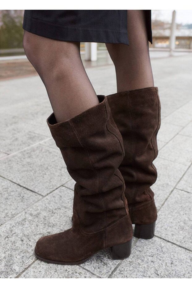 Topuklu süet bot - 2