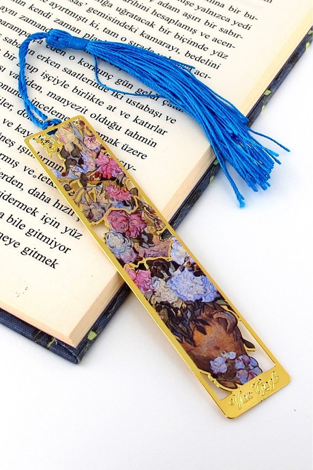 Vincent Van Gogh Roses Painting Art Metal Bookmark Book Mark Ay081