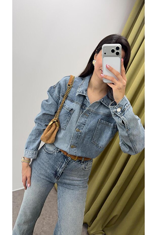 سترة زرقاء قابلة للغسل - 4