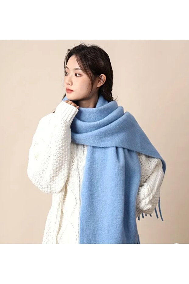 Pffy soft textured women's scarf shawl