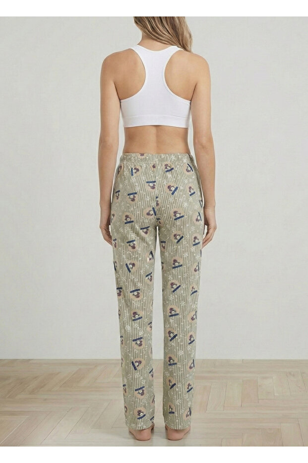 بيجامة شتوية منقوشة على شكل البطريق - 3