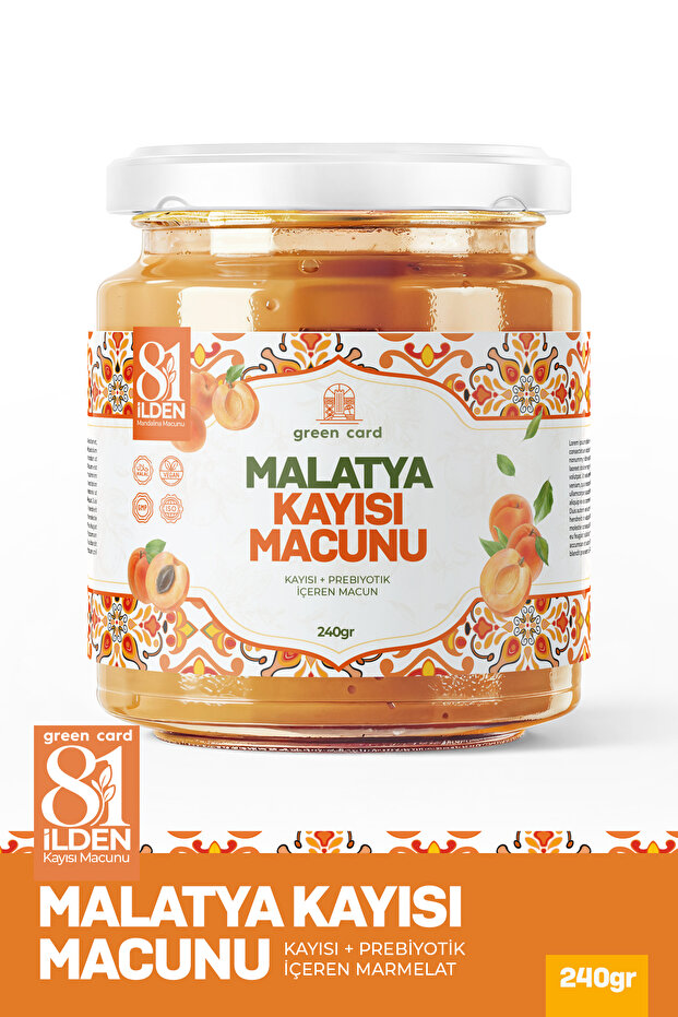 green card 81 İlden Malatya Kayısı Macunu