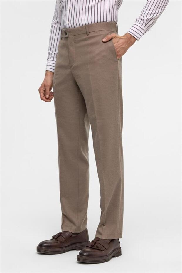 Kiremit Regular Düz Pantolon - 4