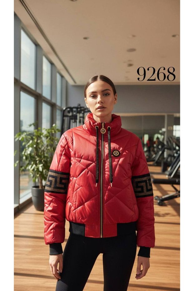 Zippered Stand Collar Coat