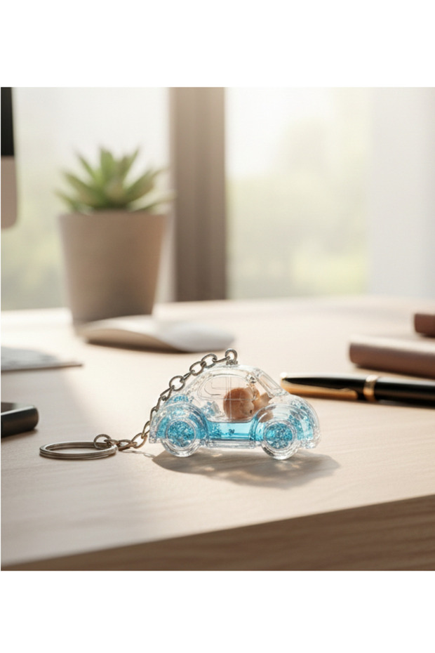 Vosvos Water Keychain Non-Fading Figure Bag Car Ornament Keychain