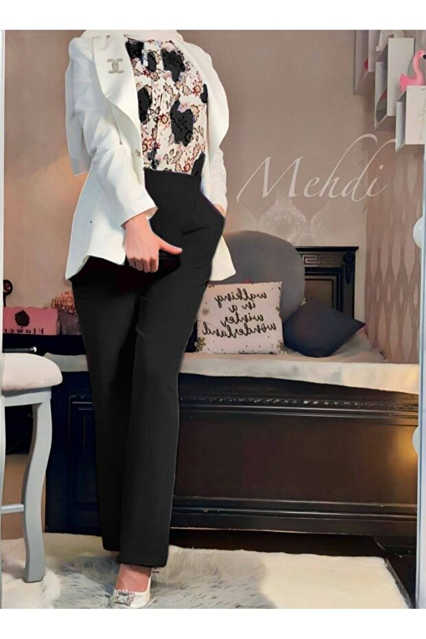 Turkish Office Suit 3 pcs (jacket - pant - blouse