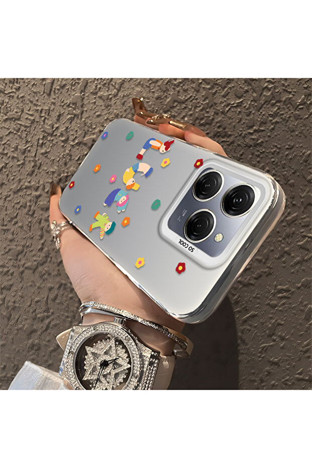 حافظة تكنو سبارك 20 برو متوافقة مع الحافة السيليكونية الصلبة والمضادة للسقوط بنمط ممتع - 2