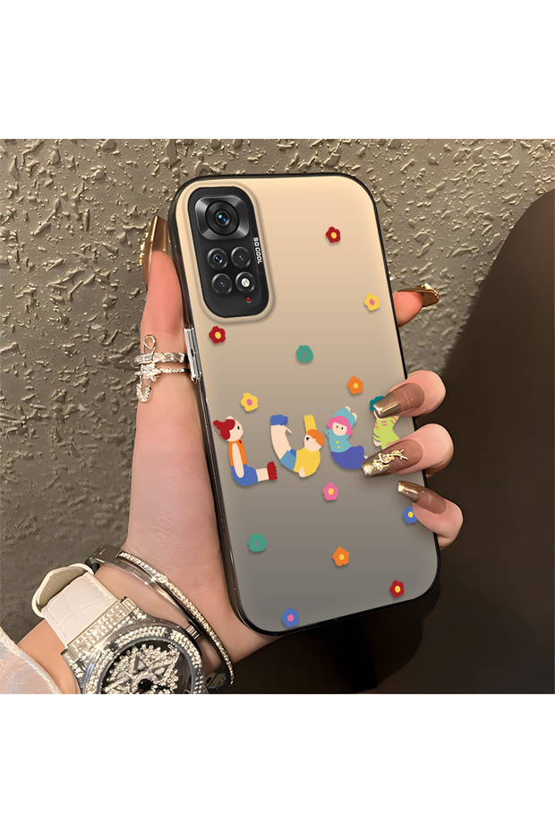 حافظة Xiaomi Redmi Note 11 متوافقة مع الحافة السيليكونية الصلبة والمضادة للسقوط بنمط ممتع - 5