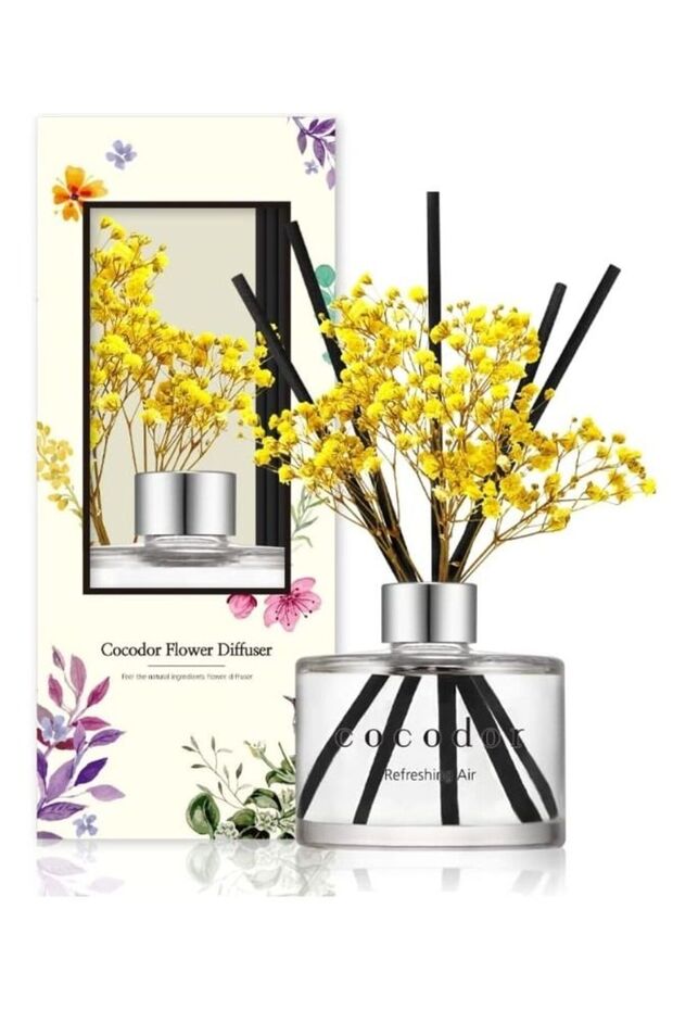 Cocodor Preserved Real Flower Reed Diffuser/Refreshing Air / 6.7oz(200ml) / 1 Pack