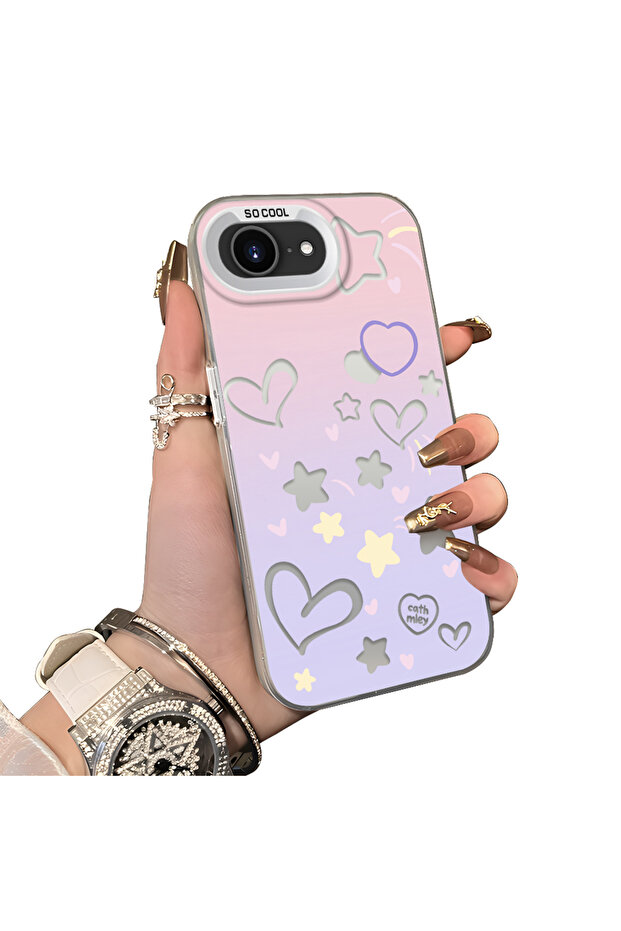 حافظة آيفون 16e المتوافقة مع إنستغرام، حافة سيليكون، خلفية أكريليك واقية - 2