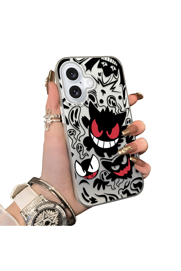 iPhone 16 Compatible Trendy Case Silicone Wrap Acrylic Back Protector - 2