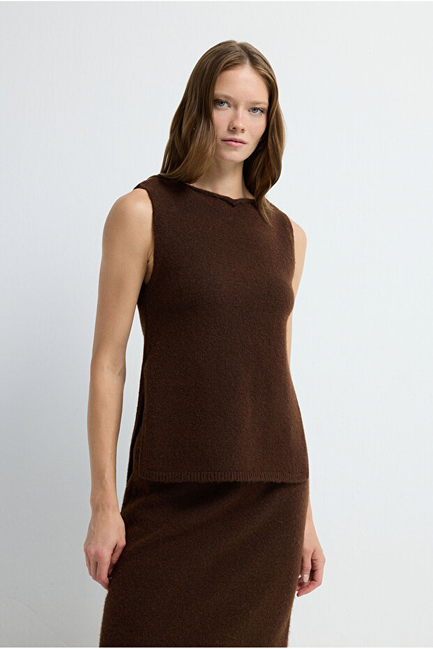 Kolsuz Triko Süveter - 4