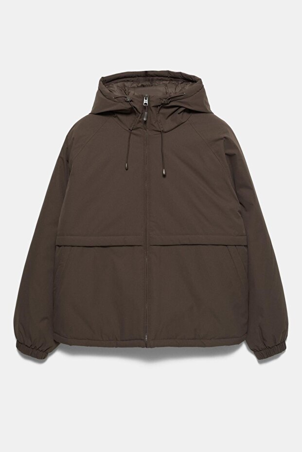 Dik yaka şişme mont - 6