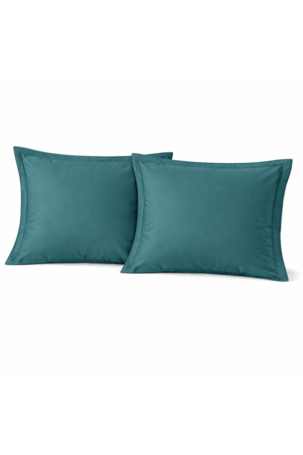 Satin 100% Cotton Oxford Pillowcase 2 Pack Petrol